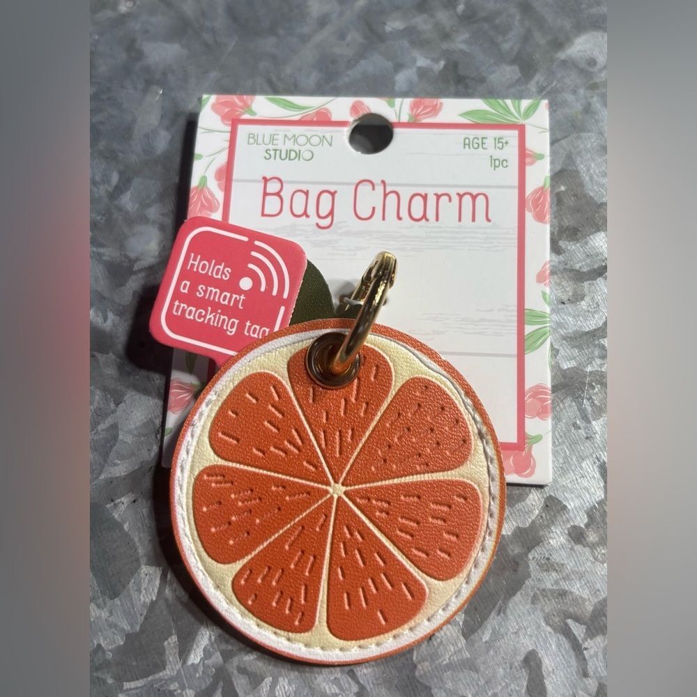 New Blue Moon Studio Orange Slice Bag Charm